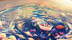 动漫唯美绚烂的烟花桌面壁纸