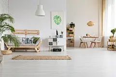 Nature and wood in home