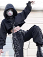 GOTHIC CHAINS CROP HOODIE : Super SALE! Buy GOTHIC CHAINS CROP HOODIE with low price & high quality. FREE Shipping! Also Shop for Aesthetic Clothing, eGirl Outfits, Korean Fashion and more!