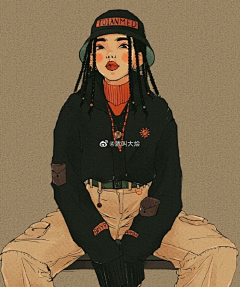 笑起来很好看采集到插画