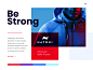 Natoni landing athlete sport typography ux website identity branding app logo icon