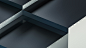 a close up of a black and white wall