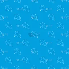 式样,对话气泡框,动物心脏,蓝色,可爱的,华丽的,几何形状,云,壁纸,问候