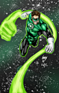 30张漫画人物绿灯侠(Green Lantern)插画作品(6)