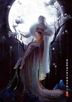 玉兰盆景拟人_桃可可__插画师作品_涂鸦王国gracg.com