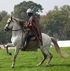诺曼骑士和他的西班牙骑乘马