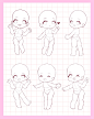 【糖心蛋插画】可爱QQ人素体 - 小红书