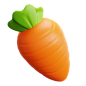 Carrot 3D Icon (2)