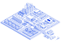 building city corporate flat graphic ILLUSTRATION  Isometric vector
