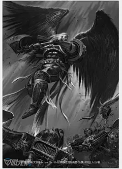 战锤插画大师Adrian.Smith.经典黑白插画集 - 35p   pdf 格式