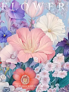 【AIGC】插画｜繁花似锦 - 小红书