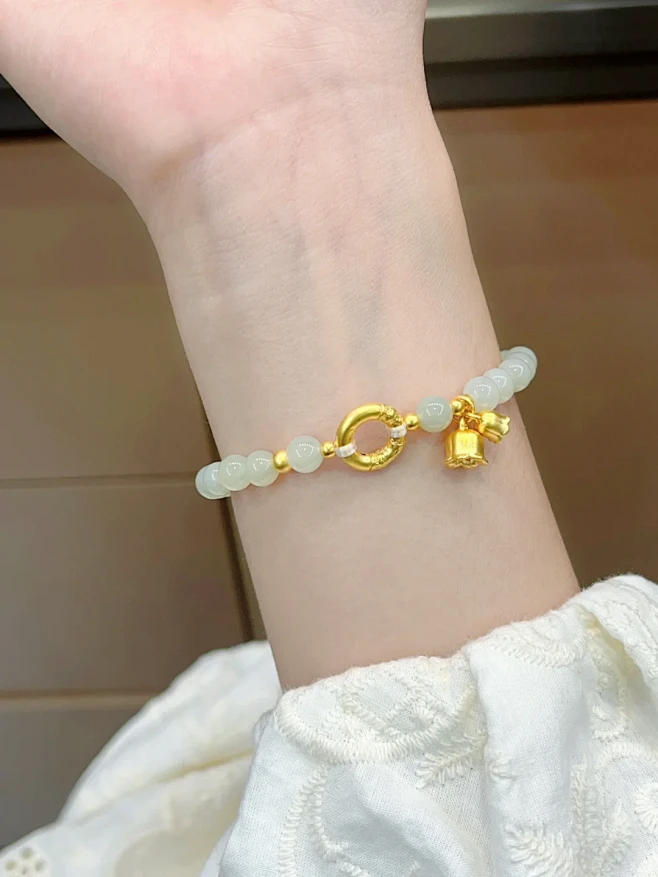 绝绝子‼️怎么不早点说黄金和田玉那么搭？...