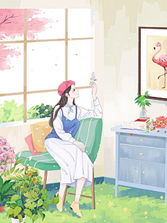 丷甲方爸爸采集到插画室内场景