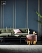 图片：Featuring: Sketch greco sofa, bogart carousel ottoman, elle shadow ... : 在 Google 上搜索到的图片（来源：pinterest.com）