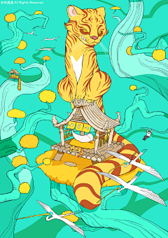 Tm的早晨采集到C-插画灵感-林遭遇