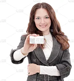 女商人,空白的,名片,垂直画幅,留白,消息,美人,白人,仅成年人,市场营销