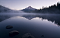 Early Rise *Explore* : Trillium Lake and Mt. Hood  Sam and I did a little adventuring this morning in the Mt. Hood area and had a great time.  I got up after a couple hours of sleep and went to enjoy a lovely and peaceful sunrise on a still and misty lake