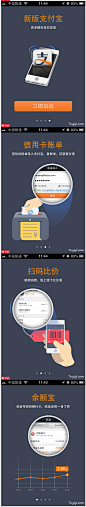 支付宝钱包引导页APP UI设计 - 图翼网(TUYIYI.COM) - 优秀APP设计师联盟