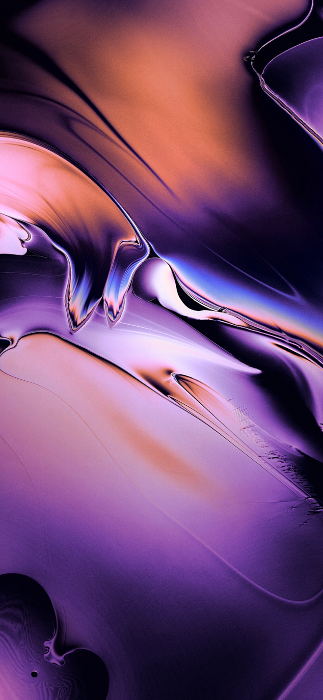 抽象 流动 紫色 渐变 炫丽 苹果手机高...