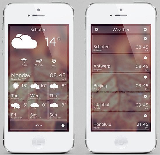 天气更美妙——天气类App界面设计欣赏（...