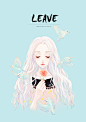 LEAVE-E.Pcat_E.Pcat,飞鸟,少女_涂鸦王国插画