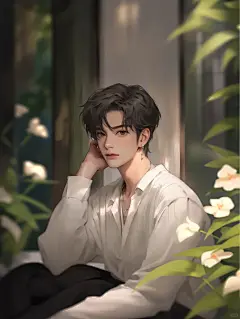 AI绘图｜男朋友 右滑放大