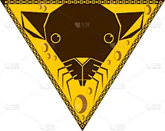 标志,十二生肖,鼠年,亚洲,华丽的,请柬,黄金,问候,庆祝