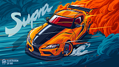 宁静的湖面采集到插画 /手机app