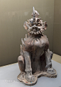 唐 彩绘镇墓兽 陕西历史博物馆藏<br/>The Tang Dynasty（618-907）/Painted Figure of Tomb Guardian/Shaanxi History Museum