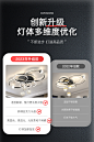 客厅灯现代简约大气主灯高级感水晶led吸顶灯2023新款中山灯具-淘宝网
