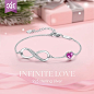 Image by CDE. CDE infinity heart bracelet comes in a nice gift box, presented as a jewelry gifts for women 