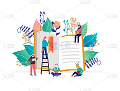 传统节日,书,概念,事件,家庭,图书馆,女人,小的,童话故事,坐
