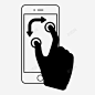 旋转手势触摸手势智能手机手势图标 标识 标志 UI图标 设计图片 免费下载 页面网页 平面电商 创意素材