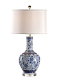 pretty blue white lamp: 