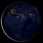 NASA发布夜景地球高清图像