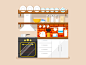 Kitchen flat vector illustration
