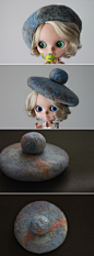 ice Hand made_Blythe羊毛毡帽 星球-淘宝网