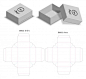 天地盖包装盒纸盒礼品盒刀版展开图模板矢量图素材