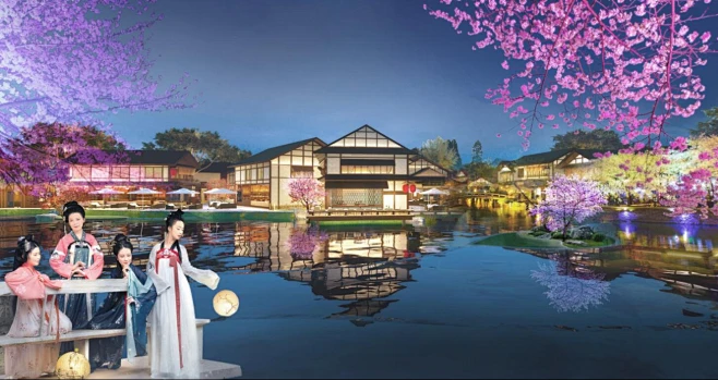 山西忻州云中河温泉小镇规划设计 | AD国际岸狄建筑_景观中国-花瓣网