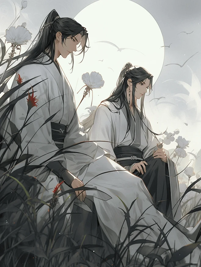 小说封面底图 | 双男主古代-花瓣网