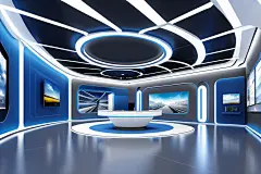 展览设计现代科技展厅摄影图