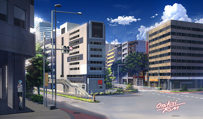 background anime sty...