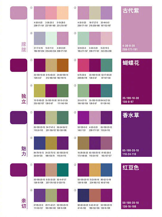 紫色搭配