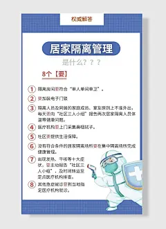 权威解答居家隔离管理是什么防疫抗疫海报