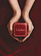 Red Box & hands