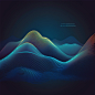 Data visualization dynamic wave pattern vector