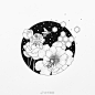 一组黑白插画~ 
ins：tamfarrell ​（转）via @ins插画 ​ ​​​​