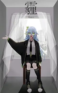 凹凸世界 同人图 插画 壁纸 | 雾霾——柠凯 | 半次元-第一中文COS绘画小说社区