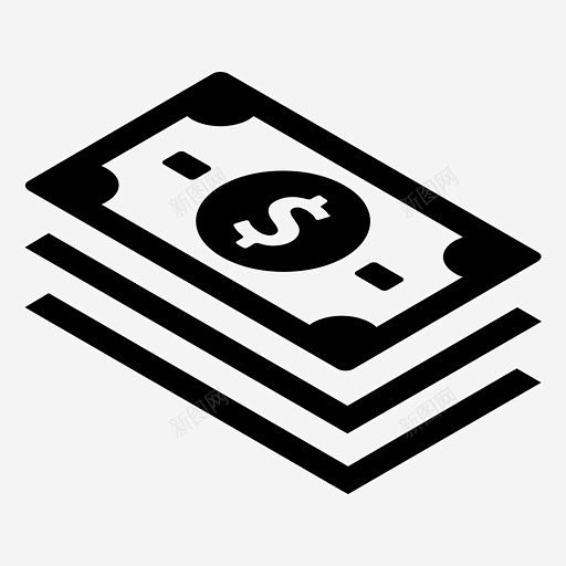 现金会计货币图标 标志 ui图标 设计图.
