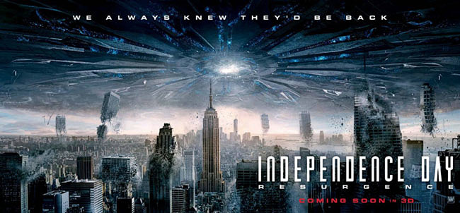 《独立日2：卷土重来》科幻电影宣传海报欣...